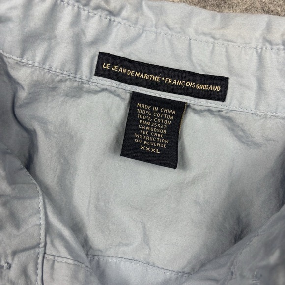 Marithe Francois Girbaud Button Shirt Mens 3XL Blue Long Sleeve - Picture 2 of 9